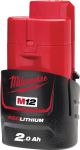 Акумулятор Milwaukee Redlithium M12 12В, 2А·год, 0.178кг