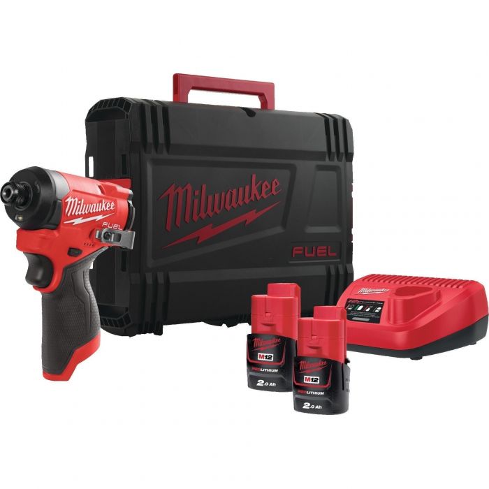 Гвинтоверт ударний акумуляторний Milwaukee M12 FID2-202X 12В АКБ 2х2А·год 0-4000об·хв 170Нм 1/4" ЗП C12C жилет кейс