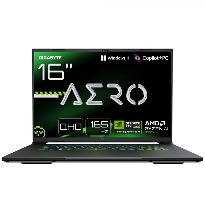 Ноутбук AERO X16 16.0 QHD+ 165Hz, AMD Krachen R7, 16GB, F1TB, NVD5060-8, W11, чорний