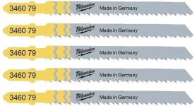 Полотно пиляльне для лобзика Milwaukee T101BR, по дереву, крок зуба 2.5мм х 75мм, 5шт