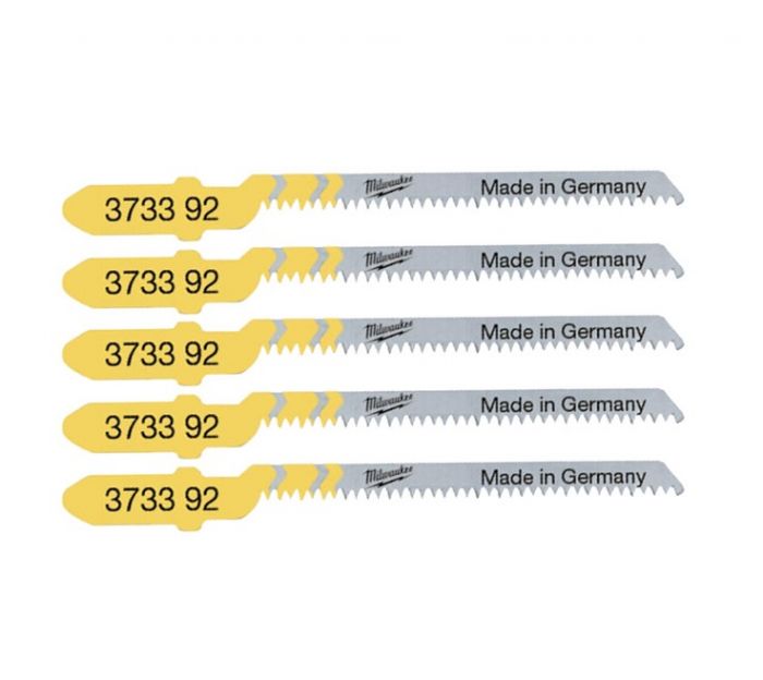 Полотно пиляльне для електролобзика Milwaukee  T101AO по дереву, крок зуба 1.35мм х 50мм, 5шт