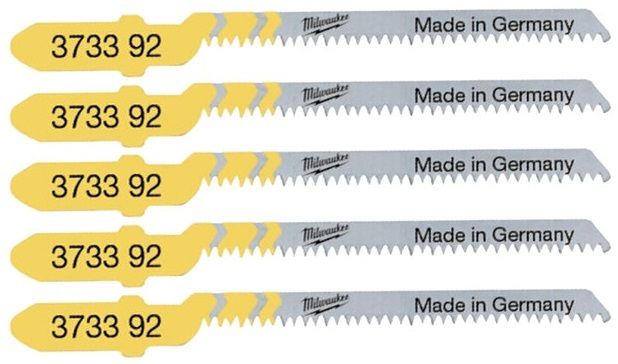 Полотно пиляльне для електролобзика Milwaukee  T101AO по дереву, крок зуба 1.35мм х 50мм, 5шт