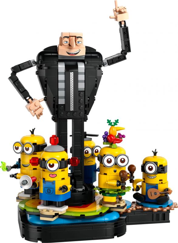 Конструктор LEGO Despicable Me 4 Ґру й посіпаки з кубиків