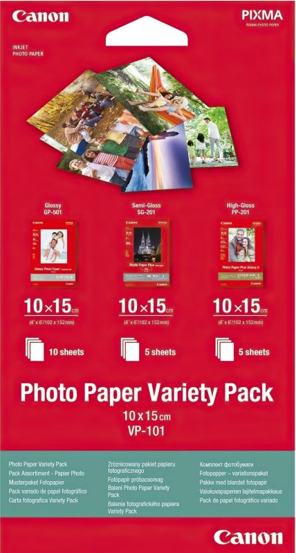 Папір Canon 4"x6" VP101S Photo Paper Variety Pack