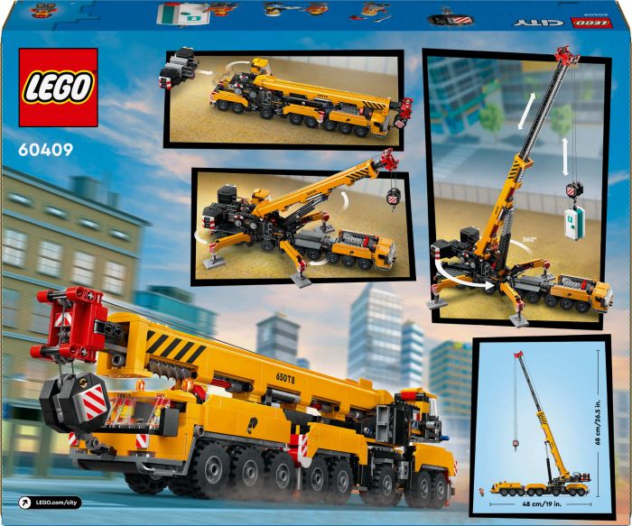 Конструктор LEGO City Жовтий пересувний будівельний кран