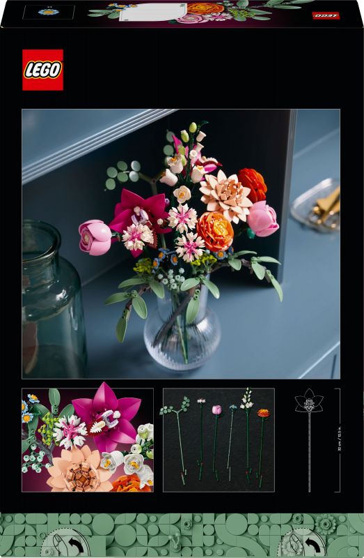 Конструктор LEGO Botanicals Милий рожевий букет квітів