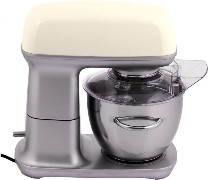 Кухонна машина Gorenje 1000Вт, чаша-метал, корпус-метал, насадок-4, сріблясто-бежевий