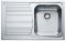 Кухонна мийка Franke Logica Line LLX 611-79/101.0381.810/нержав.сталь Декор/прямокут.,крило зліва/790х500х195/врізна