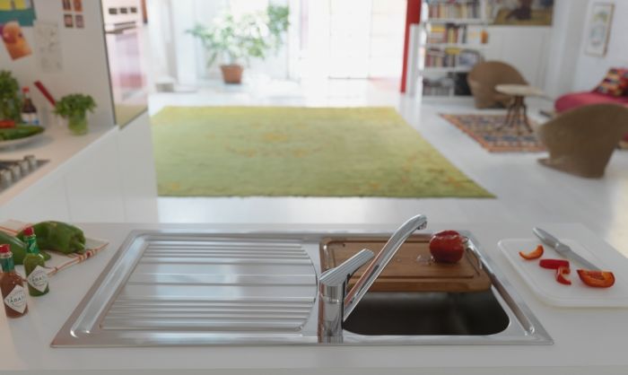 Кухонна мийка Franke Logica Line, нержав. сталь полірована, прямок. з крилом,790х500х195 мм, чаша- 1накладна, LLX 611-79, хром