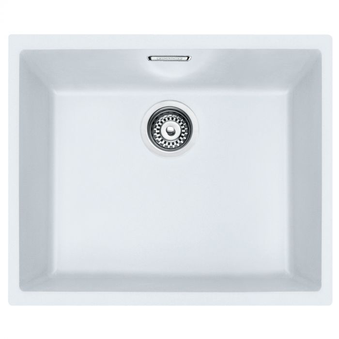 Кухонна мийка Franke Sirius, тектонайт, врізна, без крила, чаша-1, 525х440х200, SID 110-50, біла