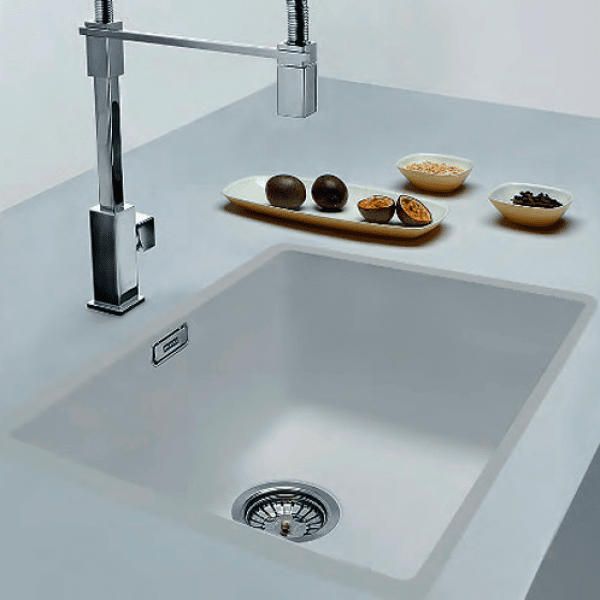 Кухонна мийка Franke Sirius, тектонайт, врізна, без крила, чаша-1, 525х440х200, SID 110-50, біла