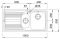 Мийка кухонна Franke Logica, нерж.сталь, прямокутник, з крилом, 1000х500х180мм, чаша - 1,5, врізна, line LLL 651, нерж декор