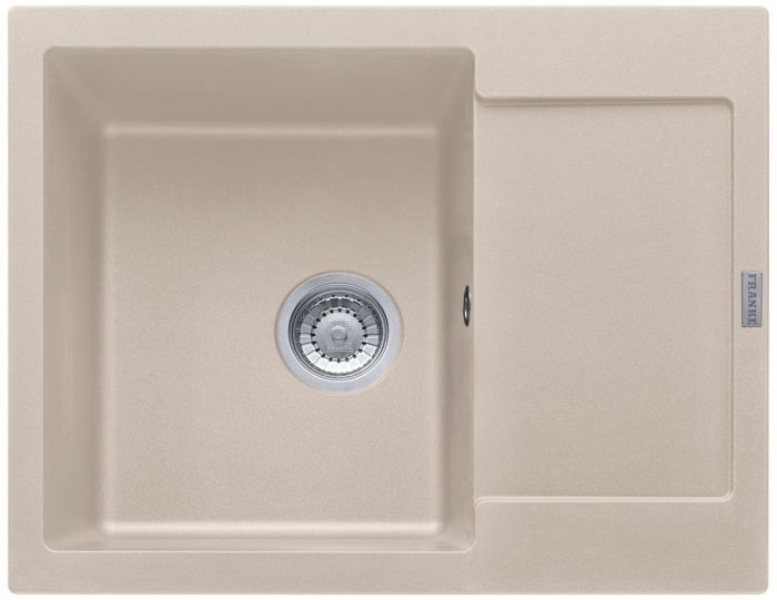 Мийка кухонна Franke Maris, фраграніт, прямокутник, з крилом, 620х500х200мм, чаша - 1, врізна, MRG 611-62, сахара