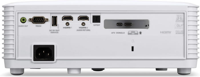 Проєктор домашнього кінотеатру Acer Vero HL6510ATV FHD, 5000 lm, LASER, 1.15-1.5, Android TV