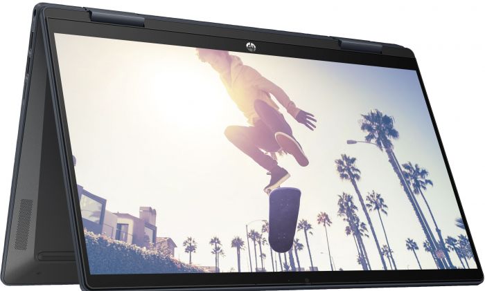Ноутбук HP Pavilion x360 14-ek2006ua 14" FHD IPS Touch, Intel 3-100U, 8GB, F512GB, UMA, DOS, синій