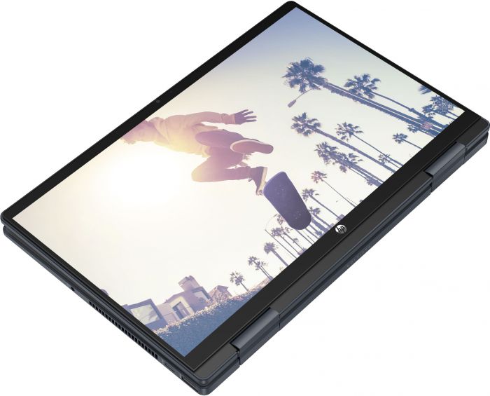 Ноутбук HP Pavilion x360 14-ek2006ua 14" FHD IPS Touch, Intel 3-100U, 8GB, F512GB, UMA, DOS, синій