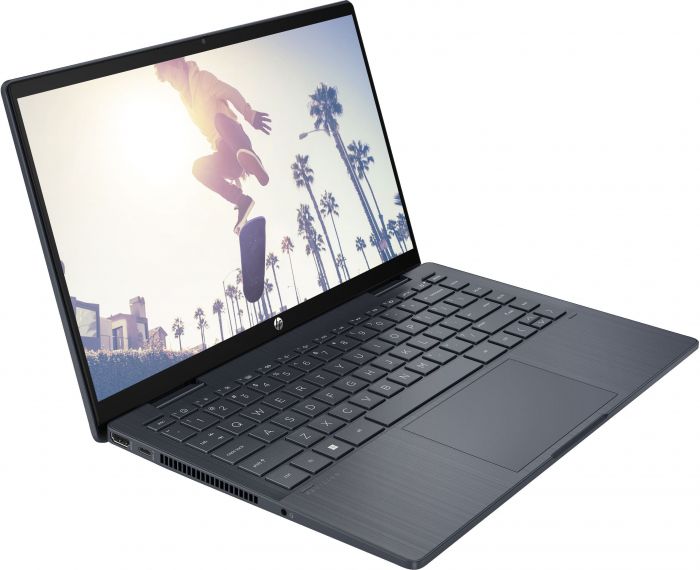 Ноутбук HP Pavilion x360 14-ek2006ua 14" FHD IPS Touch, Intel 3-100U, 8GB, F512GB, UMA, DOS, синій