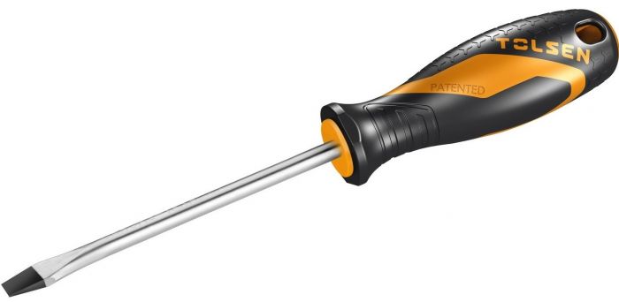 Викрутка Tolsen Ерго плоска, SL6.5x150мм, сталь CrV