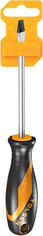 Викрутка Tolsen Ерго плоска, SL4x100мм, сталь CrV
