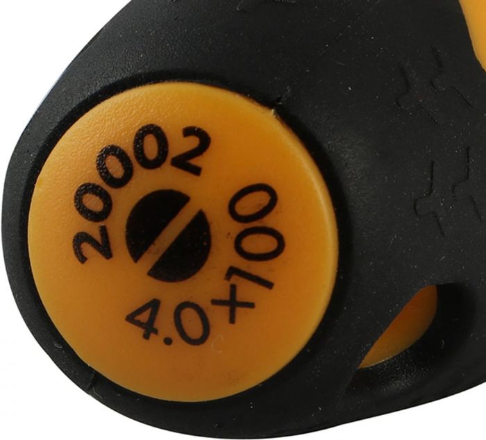 Викрутка Tolsen Ерго плоска, SL4x100мм, сталь CrV