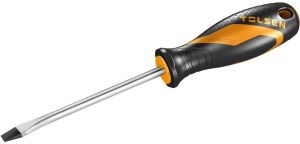 Викрутка Tolsen Ерго плоска, SL4x100мм, сталь CrV
