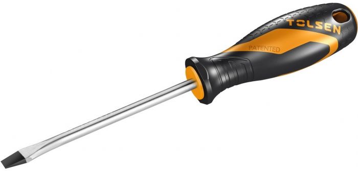 Викрутка Tolsen Ерго плоска, SL3x75мм, сталь CrV