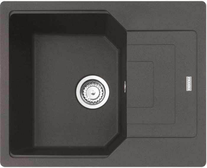 Мийка кухонна Franke Urban, фраграніт, прямокутник, з крилом, 620х500х220мм, чаша - 1, врізна, оборотна, UBG 611-62, сірий сланець