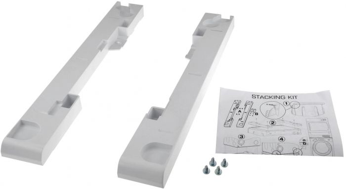 Комплект монтажний Candy для з'єднання пральної машини з сушильною машиною, 47-60см, білий