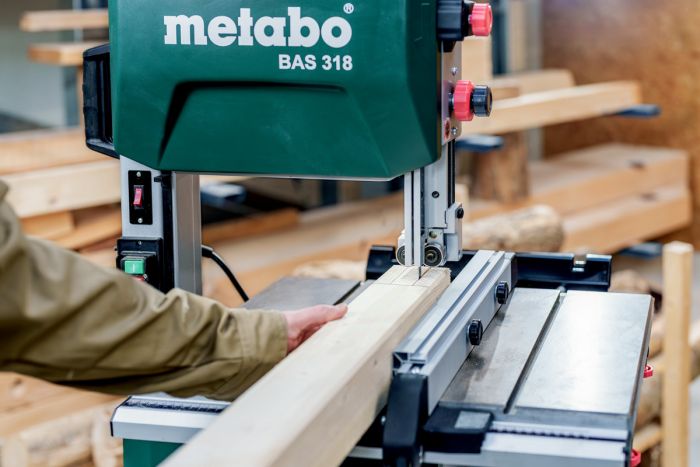 Пила стрічкова Metabo BAS 318 PRECISION WNB 900Вт висота різу 170мм опора 560x400мм 79кг