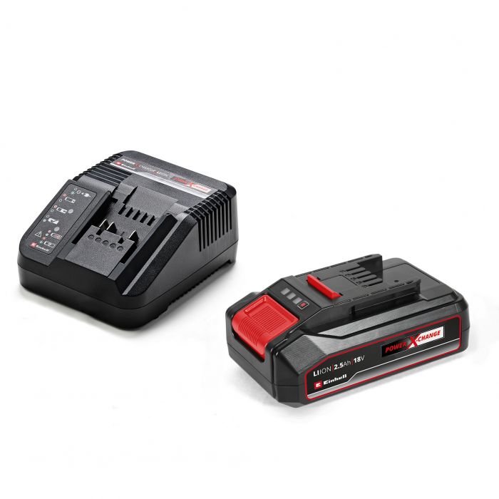 Шурупокрут-дриль ударний акумуляторний Einhell TE-CD 18/44 Li-i (1x2,5Ah), PXC, 18В, акумулятор 2.5 Аг - 1 шт, 44 Нм, 1.59 кг
