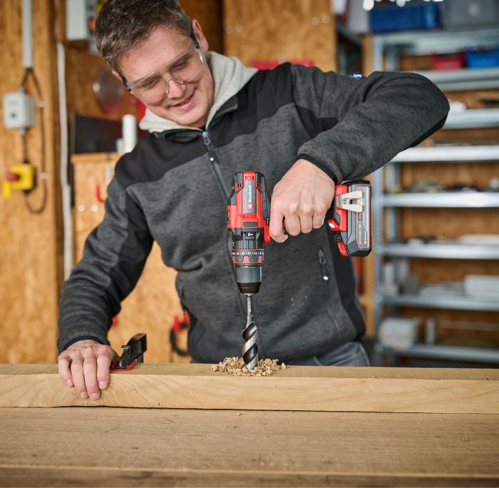 Шурупокрут-дриль ударний акумуляторний Einhell TE-CD 18/44 Li-i (1x2,5Ah), PXC, 18В, акумулятор 2.5 Аг - 1 шт, 44 Нм, 1.59 кг