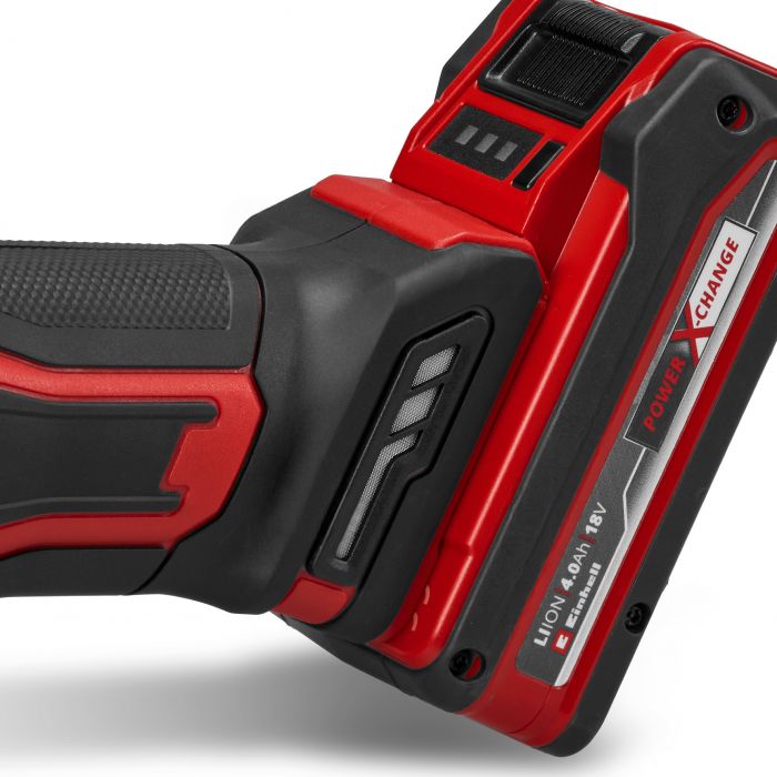 Шліфмашина кутова акумуляторна Einhell TE-AG 18/125-2 Li 1x4.0 Ah, PXC, 18В, акумулятор 4 Аг, 125 мм, 8500 об/хв, 2.32 кг