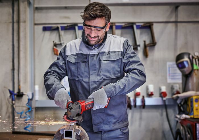 Шліфмашина кутова акумуляторна Einhell TE-AG 18/125-2 Li 1x4.0 Ah, PXC, 18В, акумулятор 4 Аг, 125 мм, 8500 об/хв, 2.32 кг