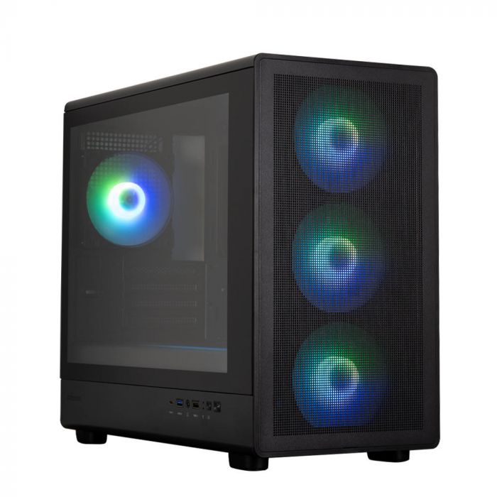 Корпус Zalman M5 без БЖ, 1xUSB3.0, 1xUSB2.0, 1x Type C, 4x120мм ARGB, VGA 410мм, LCS ready, TG Side Panel, ATX, чорний
