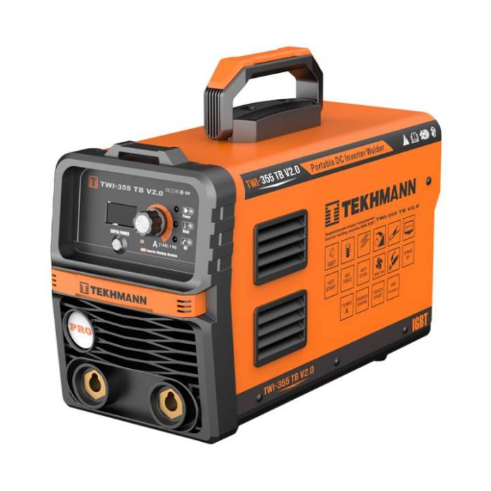 Зварювальний апарат інверторний Tekhmann TWI-355 TB v2.0 140А 5.8кВа 170-270В 5кг