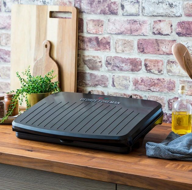 Гриль George Foreman прижимний Fit Grill Large 2400Вт, темп. режимів-1, пластик, чорний