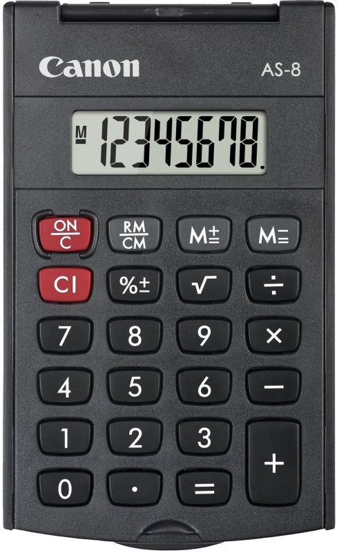 Калькулятор Canon AS-8 Handheld Black