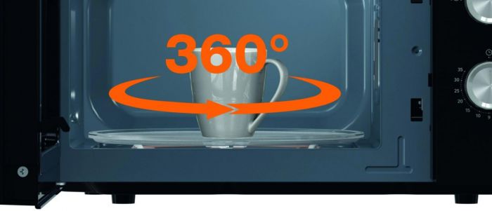 Мікрохвильова піч Gorenje, 17л, мех. керув., 700Вт, чорний