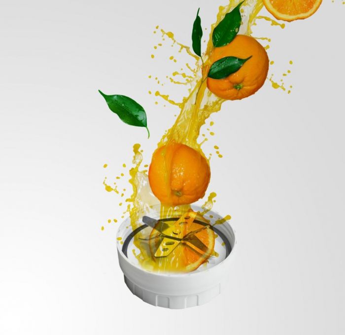 Блендер Gorenje стаціонарний 700Вт, чаша-750мл, подрібнювач, білий-нерж