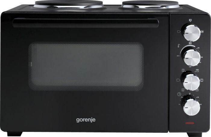Міні піч Gorenje, 30л, 52x32х40.5см, 2 електричні конф., чорний