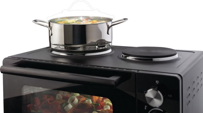 Міні піч Gorenje, 30л, 52x32х40.5см, 2 електричні конф., чорний
