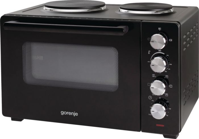Міні піч Gorenje, 30л, 52x32х40.5см, 2 електричні конф., чорний