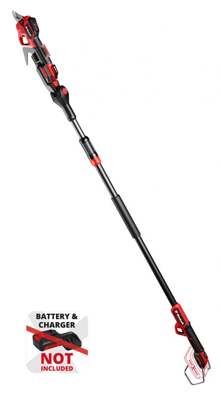 Секатор телескопічний акумуляторний Einhell GP-LS 18/28 Li T BL - Solo, PXC, 18В, безщітковий, товщ. 28/14 мм, сталь SK5, телескоп. ручка, 0.82 кг (без АКБ і ЗП)