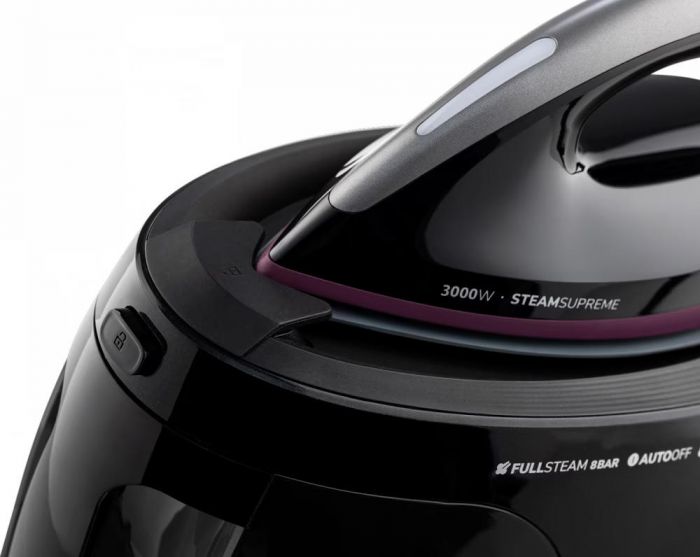 Праска-парогенератор Gorenje, 3000Вт, 1500мл, паровий удар -160гр, дисплей, керам. підошва, чорний