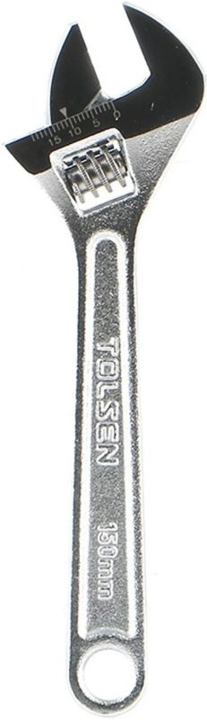 Ключ розвідний Tolsen, робочий діапазон 0-19мм, 150мм, CrV