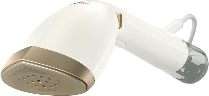 Відпарювач Philips компактний Series 7000, 1500Вт, 100 и 200мл, паровий удар -28гр, рукавичка, чохол, нерж. сталь, білий