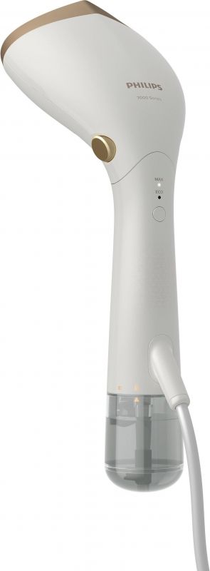 Відпарювач Philips компактний Series 7000, 1500Вт, 100 и 200мл, паровий удар -28гр, рукавичка, чохол, нерж. сталь, білий
