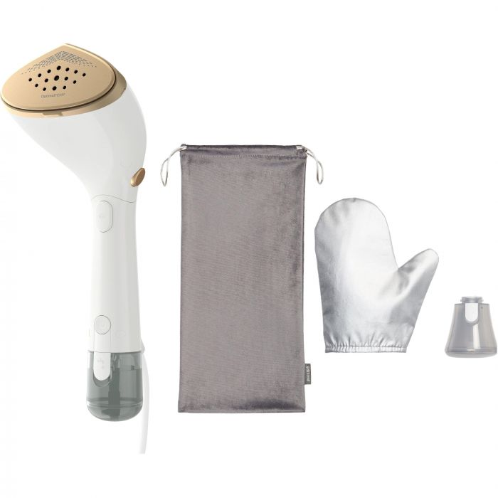 Відпарювач Philips компактний Series 7000, 1500Вт, 100 и 200мл, паровий удар -28гр, рукавичка, чохол, нерж. сталь, білий