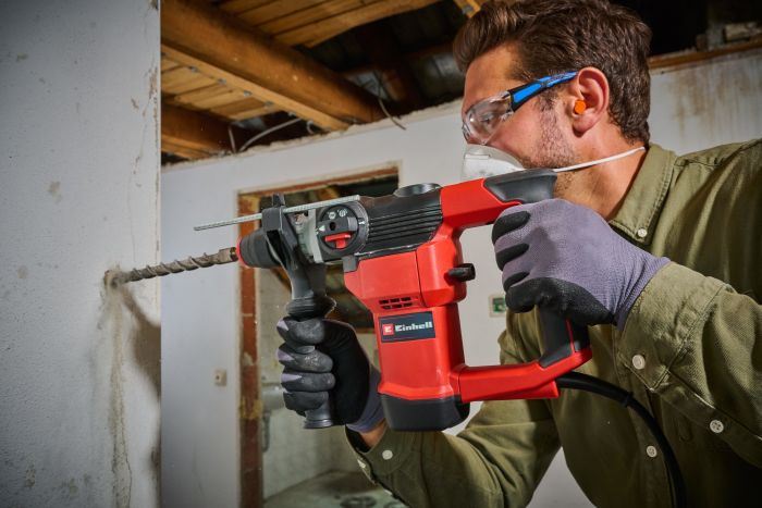 Перфоратор Einhell TC-RH 28 3F, 950 Вт, SDS+, бочковий, 3.5 Дж, 990 об/хв, кейс, 4.77 кг