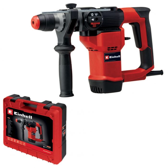 Перфоратор Einhell TC-RH 28 3F, 950 Вт, SDS+, бочковий, 3.5 Дж, 990 об/хв, кейс, 4.77 кг
